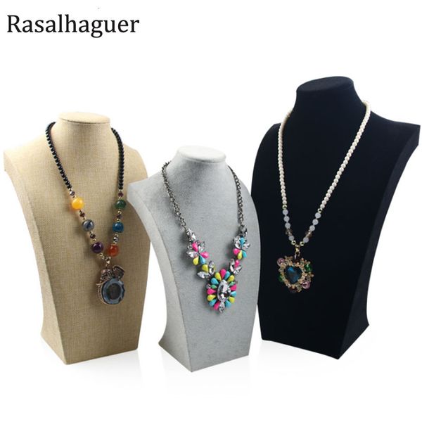 

jewelry stand height 20cm 12pcs/sale bust showcase black model mannequin display classic necklace stand jewelry necklace pendants organizer