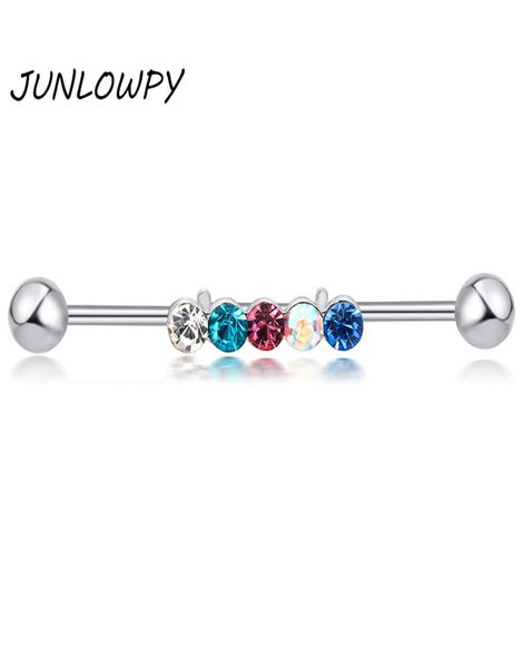 

industrial barbell rock earring steampunk jewelry tragus cartilage helix ear piercing body jewelry ear bar1947165, Silver