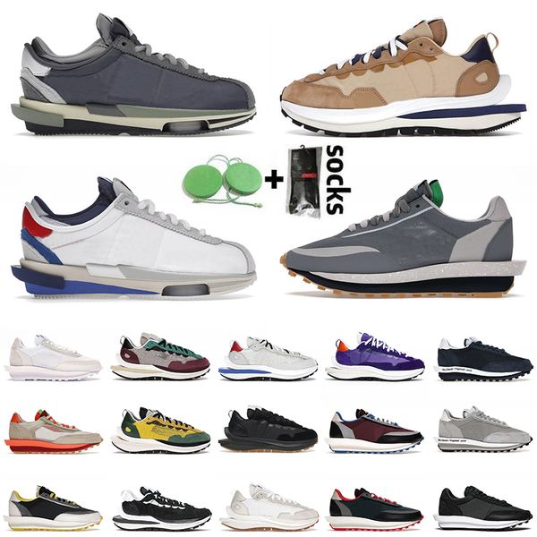 

2023 arrival blazer vaporwaffle running shoes men women cortez sacais waffles ldv fragment x grey bright citron sesame blue gum sacais sport