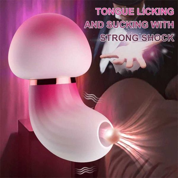 

mushroom sucker vibrator tongue vibrating nipple clitoris etotic toys for women masturbator 60% off purses outlet