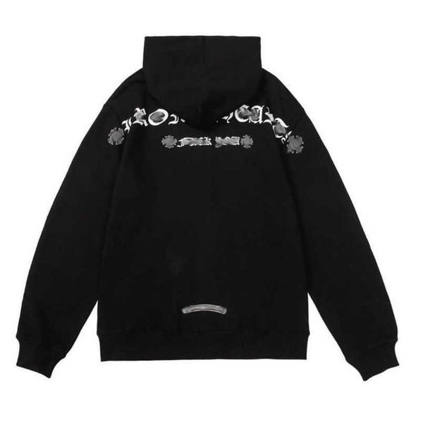 

luxury classics jackets men's hoodies brand ch sweatshirts designers zipper hooded sweater men women casual pullover sanskrit horseshoe, Black