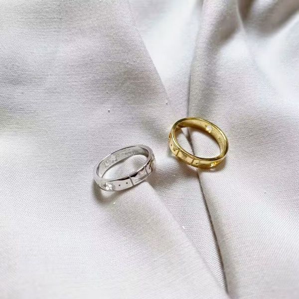 

luxury ring rings designer silver ring clover ring fashionable popular 18k gold plated classic quality jewelry gifts wedding ring set rings