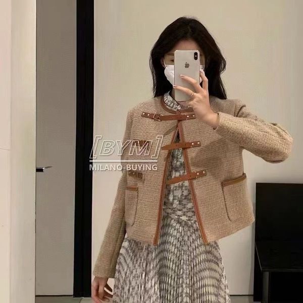 

y045 women's jackets runway chic winter woman tweed outwear jacket embroidery baseball jacket coat tooling jacket, Black;brown