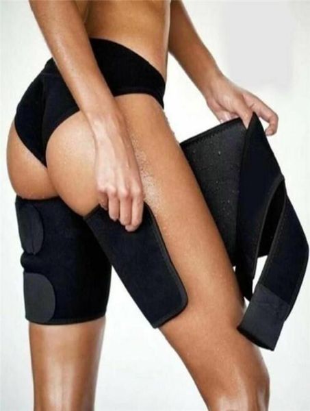 

leg shaper strap thigh trimmer calories close warm slender slimming leggings protection sports protective gear6335672, Black;gray