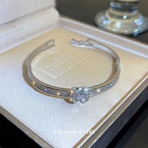 

moissanite geometric set female korean ins versatile roman round ring full diamond bracelet, Black