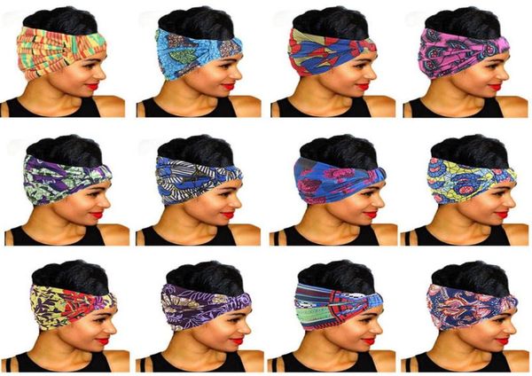 

women girl elastic wide bandana headbands flower print headwrap yoga sports stretch turban fashion hair accessories1004311, Silver