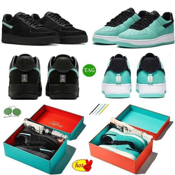 

shoes af 1 low tiffany black blue 1837 fashion sneakers with original box trainers