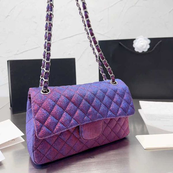 

high fashion luxury shoulder bag clutch flap bags fashion diamond lattice vintage quilted purse calfskin genuine leather handle chain handba