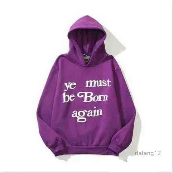 

cpfm ye must be born again hoodie men women graffiti hoodies sweatshirts pullover heavy fabric embroidery hood 11 jgxe, Black