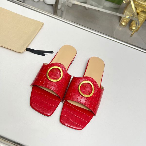 

women's double logo flat sandal famous luxury designer womens sandals designer casual shoes fashion summer flat sandals slides designer, Black