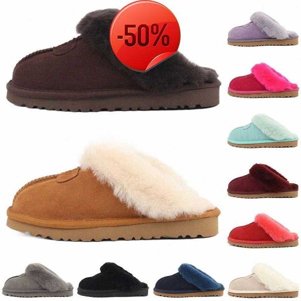 

australia designer fur slippers womens slides sandals women winter snow shoes classic mini ankle black chestnut pink sandal sneakers warm tr