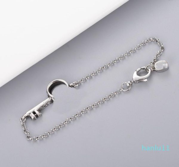

luxury new fashion couple bracelet creative retro keychain bracelet silver plated material bracelet jewelry supply3432214, Golden;silver