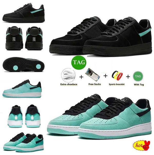 

2023 authentic tiffany running shoes co. x 1 low 1837 friends and family blue black sports sneakers outdoor trainers with original box 36-46