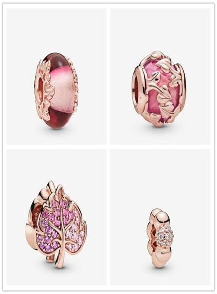 

2019 new winter 100% 925 sterling silver rose murano glass charm bead fits european jewelry bracelets necklaces & pendants3290232, Black