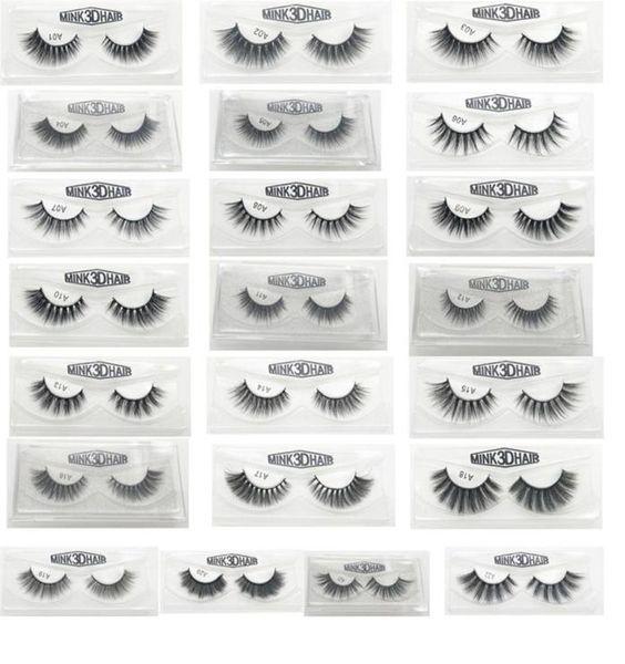 

3d false eyelashes 22 styles handmade beauty thick long soft lashes fake eye lash eyelash gift box package 3001217 a422090773