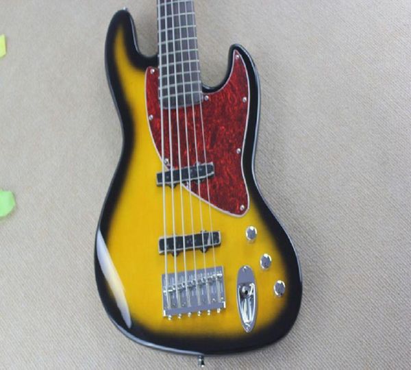 

gjgfhgjh 2014 new arrival new style custom f sunburst 6 string jazz bass guitar2716088