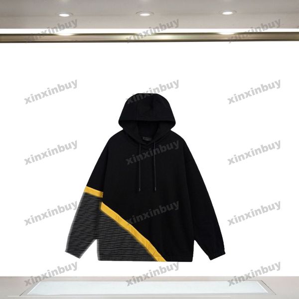 

xinxinbuy men women designer sweatshirt hoodie double letter printing roma sweater blue black white s-2xl, Black;brown