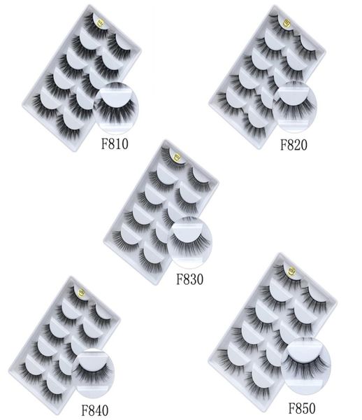 

5pairs eye lashes thick false eyelashes 5 pairs of eyelash f g series multi styles whole1178513
