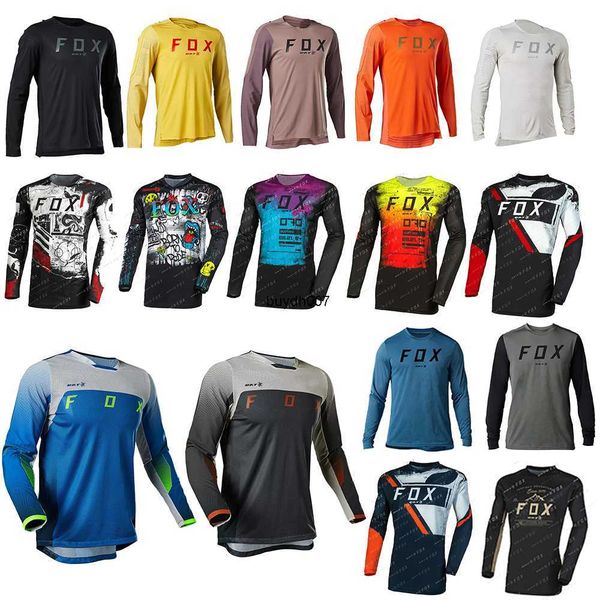 

8ji7 men's t shirts t-shirts 2023 new style motorcycle mountain bike team downhill jersey bmx mtb offroad dh bicycle locomotive cross c, White;black