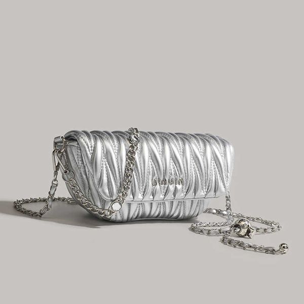 

designer bag wrinkle water diamond chain underarm bag women's cloud bag shoulder crossbody bag small people 64ki