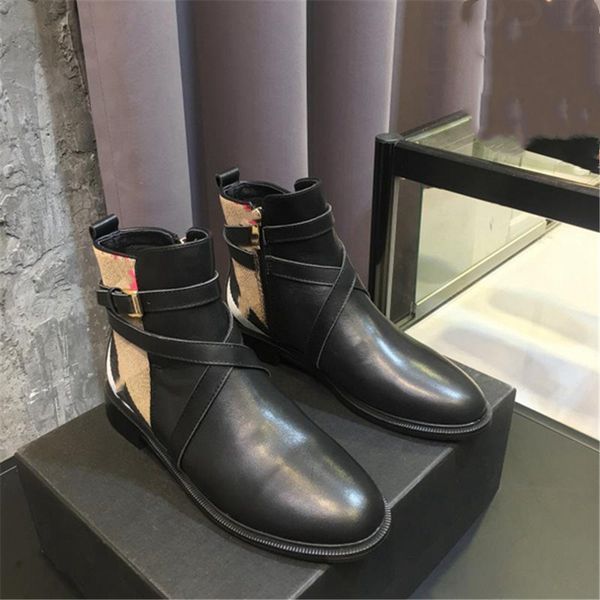 

super mini boots 2023 ba jia fashion women decorative flat heel winter thick sole leather warm wool high heel snow 01-08, Black