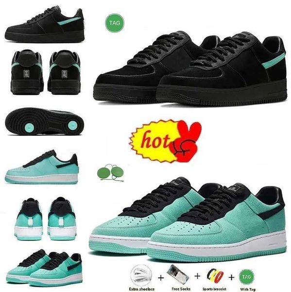 

2023 motorcycle boots tiffany x forces 1s 1837 tiffany blue dz1382-002 mens designer basketball shoes outdoor casual running sports, Black