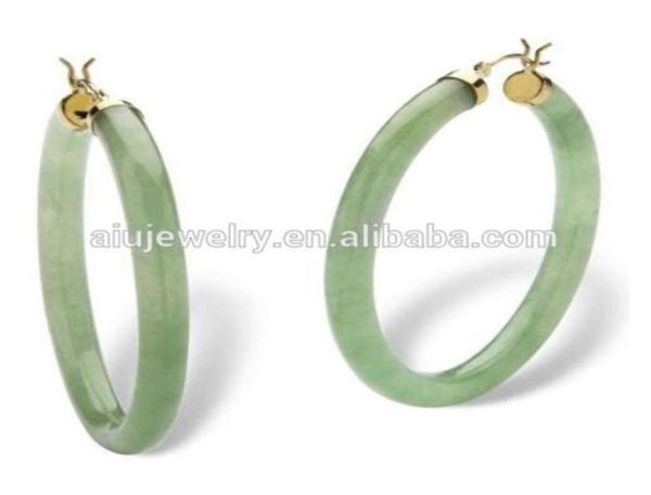 

luxury large jade hoop earring01234567891011121313731980125410008, Golden;silver