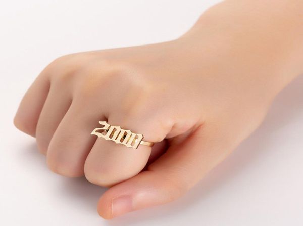 

stainless steel birth year ring for women men 1997 1998 1999 2001 silver gold rings wedding gothic vintage jewelry accessories a2641327