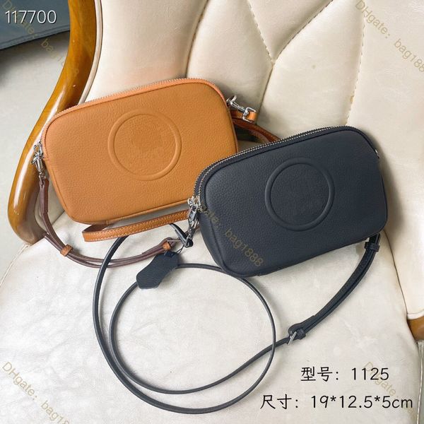 

luxury designer women's bag fashion barenia togo leather crossbody bag classic letter lock buckle bag casual mini horizontal square dou