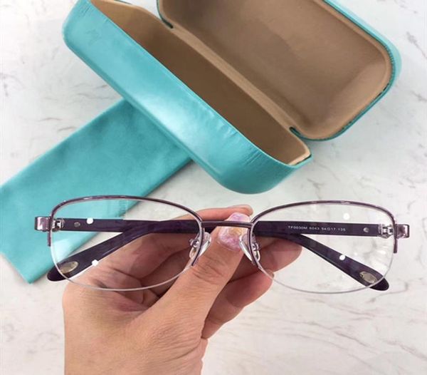 

2020 eleglant women optical designer glasses frame tf003m for prescription glasses fashional smallrim plankmetal fullset9178092