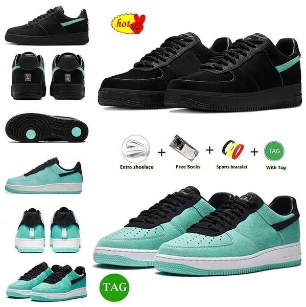 

2023 new 1837 mens designer one casual shoes sneaker black blue multi color dz1382-001 platform shoe men women ones tiffany airforce 1 af1 l