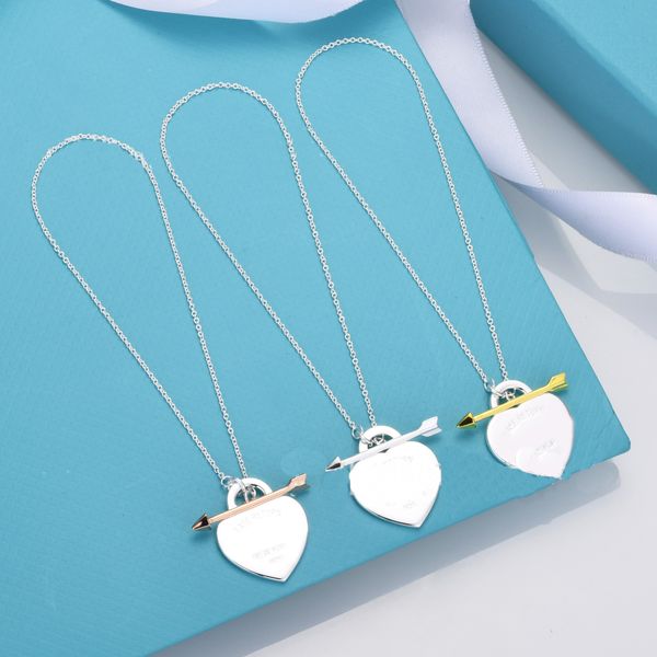 

t-series arrowhead heart bracelet for women rose gold chain classic designer ring pendant necklace high grade jewelry engagement jewelry wit, Golden;silver