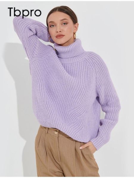 

women's sweaters 2023 autumn winter women turtleneck pullover sweater lady soft warm oversized female fluffy loose pullovers knitwear 2, White;black