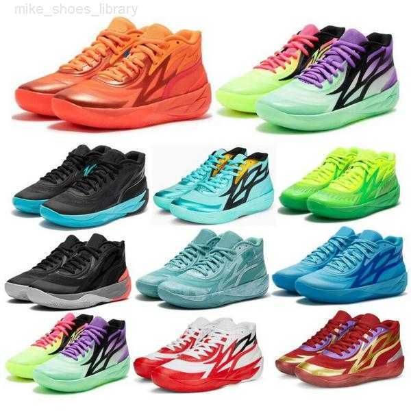 

dh lamelo ball mb 02 basketball shoes men mb.02 2 honeycomb phoenix phenom flare lunar new year jade blue 2023 man trainers sneakers, Black