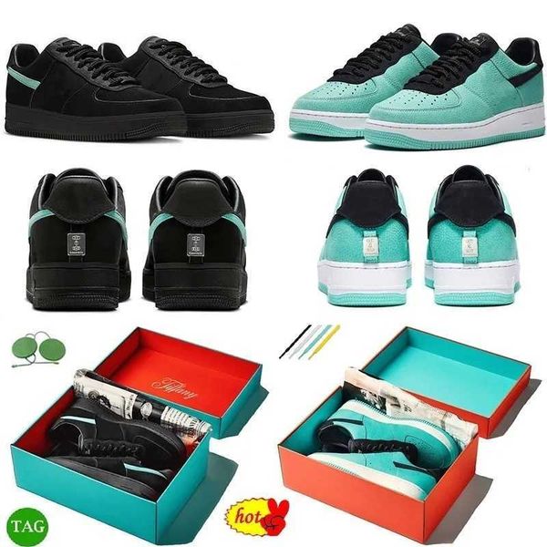 

2023 shoes af 1 low tiffany black blue 1837 fashion sneakers with original box trainers
