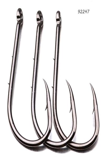 

12 sizes 660 92247 baitholder single hook high carbon steel barbed hooks asian carp fishing gear 200 pieces lot fh45640714