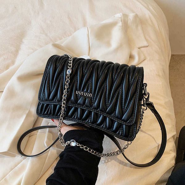 

designer bag small chain pleated bag popular underarm bag women's small embroidered small square j4qz