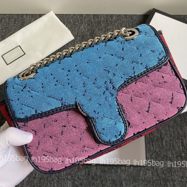 

blue cowhide flip color bag cloth couturier cross body vintage handbag tiger head closed small purse chain wallet