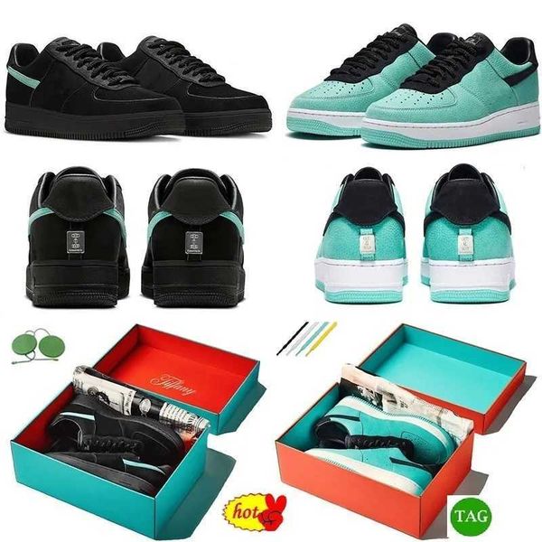 

2023 shoes af 1 low tiffany black blue 1837 fashion sneakers with original box trainers