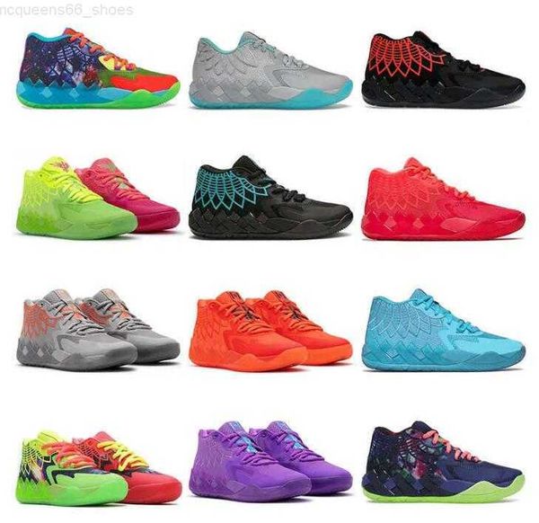 

men 2023 designer basketball shoes mb.01 lamelo ball buzz queen city rick and morty galaxy rock ridge volt blast trainer mens, Black