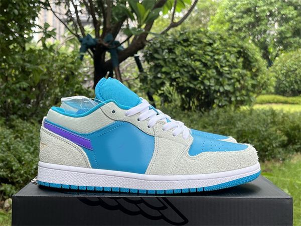 

authentic low basketball shoes designers 1 1s aquatone concord grey blue purple dx4334-300 mens womens sports sneakers eu36-47.5, Red;white