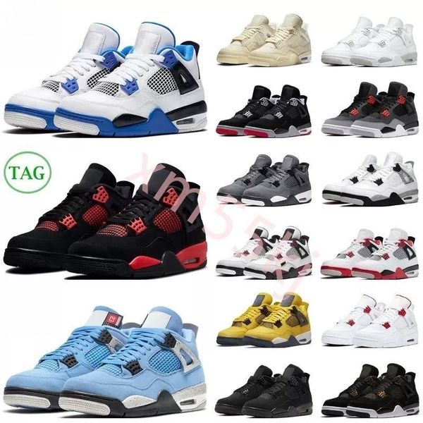 

jumpman 4s 4 basketball shoes designer shoes mens womens trainers shoes sneakers chaussures black cat 4s retro military black pine green cha