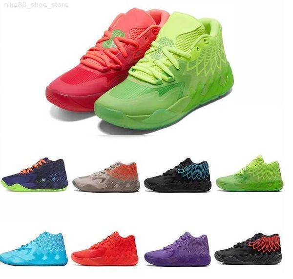 

2022 lamelo ball mb.01 signature basketball shoes buzz city not from here red blast rock ridge yakuda store, Black