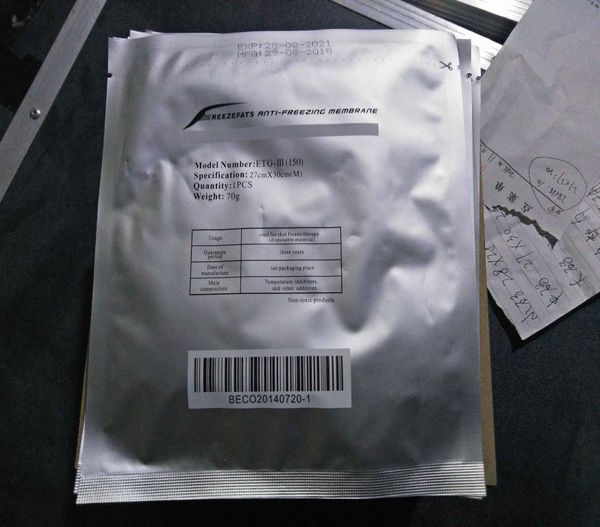 

sell antize membrane2828cm 2730cm 3442cm antizing antcryo membranes cryo cool pad anti ze cryotherapy antiz7251108