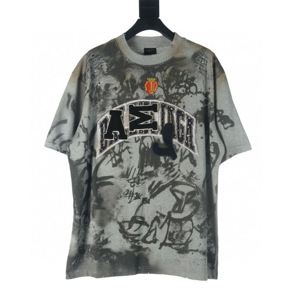 

men's plus tees & polos t-shirts round neck embroidered and printed polar style summer wear with street pure cotton q14yh, Black;brown