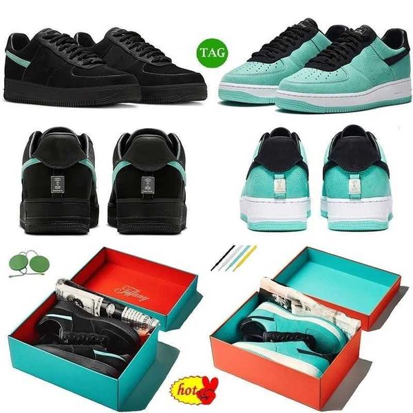 

shoes af 1 low tiffany black blue 1837 fashion sneakers with original box