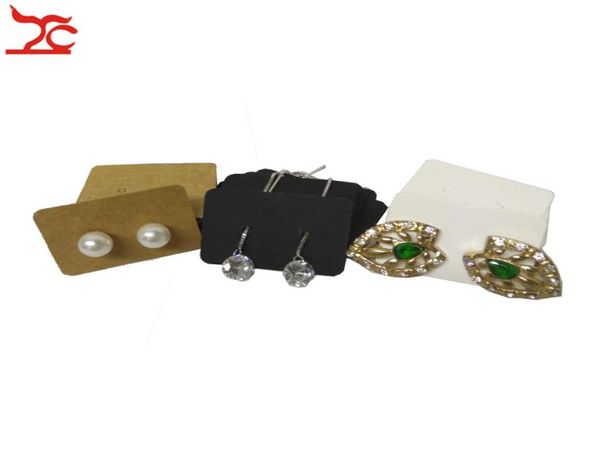 

whole 1000pcs earring jewelry display holder card craft earring stud storage organizer stand tag5852617, Black