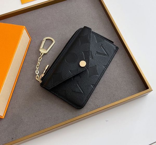 

2023 designer wallet card holder recto verso zipper mini coin purse with original box dust bag m69421 m69431, Red;black