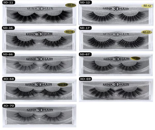 

3d eyelashes 20 styles selling 1pairlot full strip false eyelash long individual multilayer thick lashes2498186