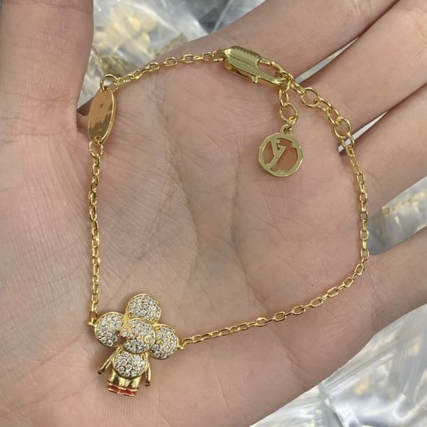 

sale luxury designerladies charm bracelets letter l bracelet various vintage bracelet v chain kl2c, Silver
